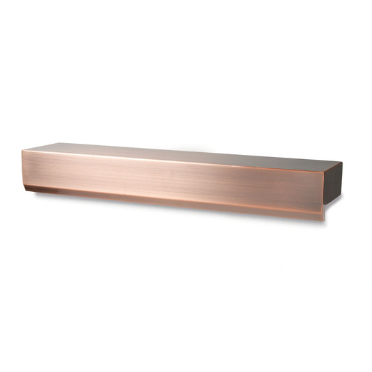 24" COPPER FINISH WATERWALL SPILLWAY