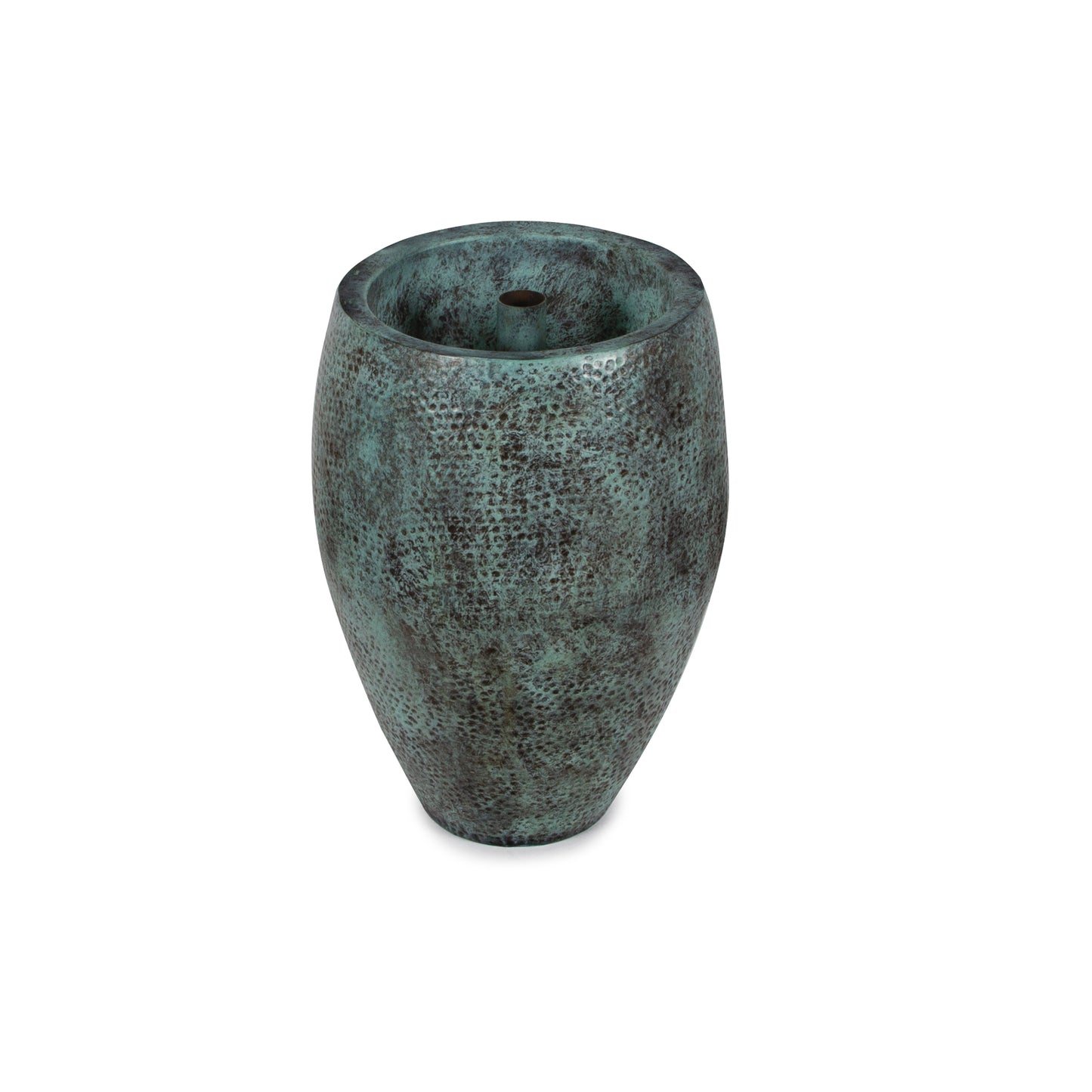 24" AURA VASE - VERDE BRASS
