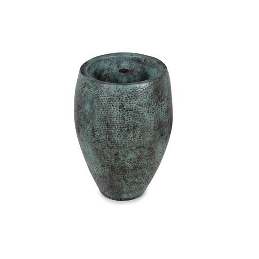 24" AURA VASE - VERDE BRASS