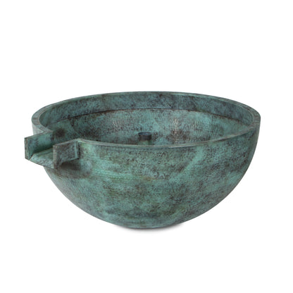 30" BOWL - 4" SPILLWAY - VERDE BRASS
