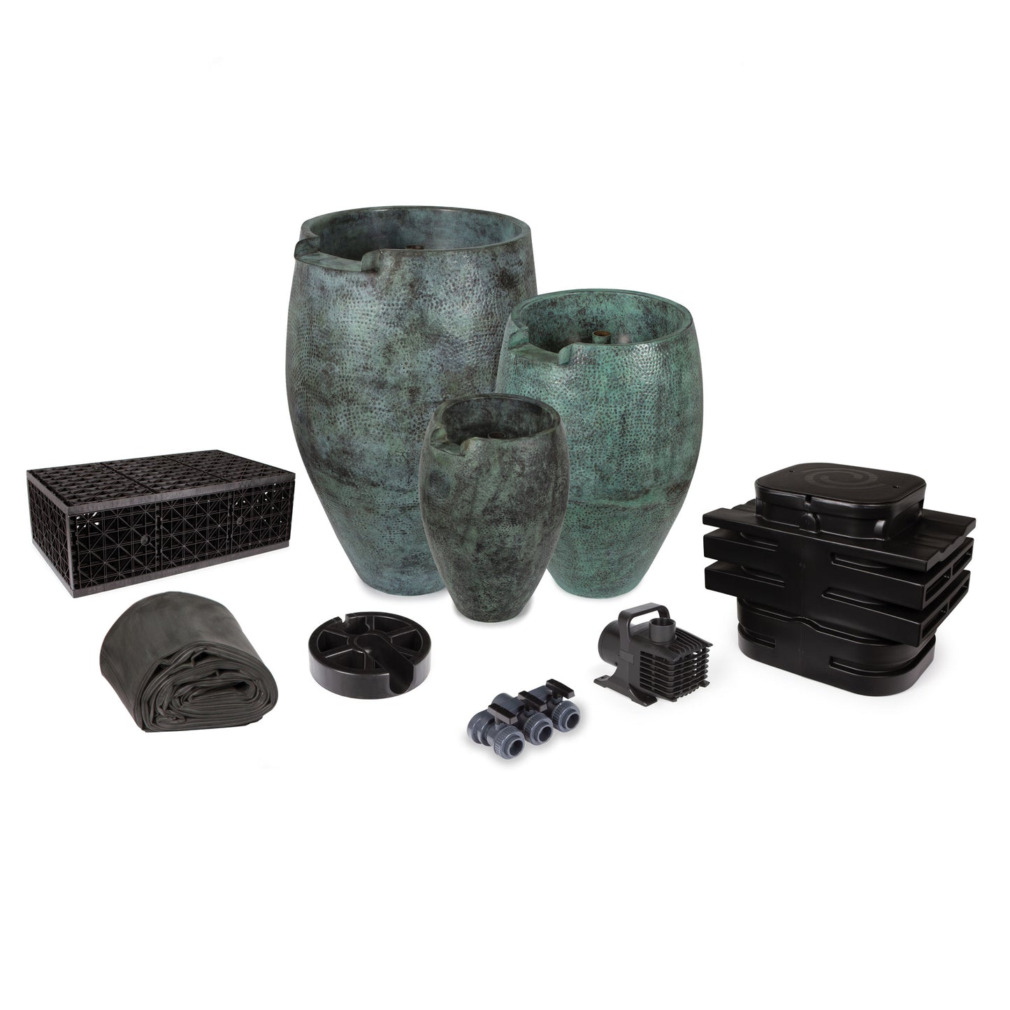 3 PC AURA VASE KIT W/ SPILLWAY -24/32/40