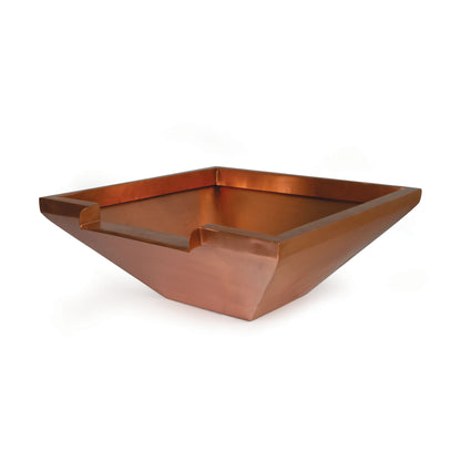 26" COPPER BOWL - SQUARE - 12" SPILLWAY