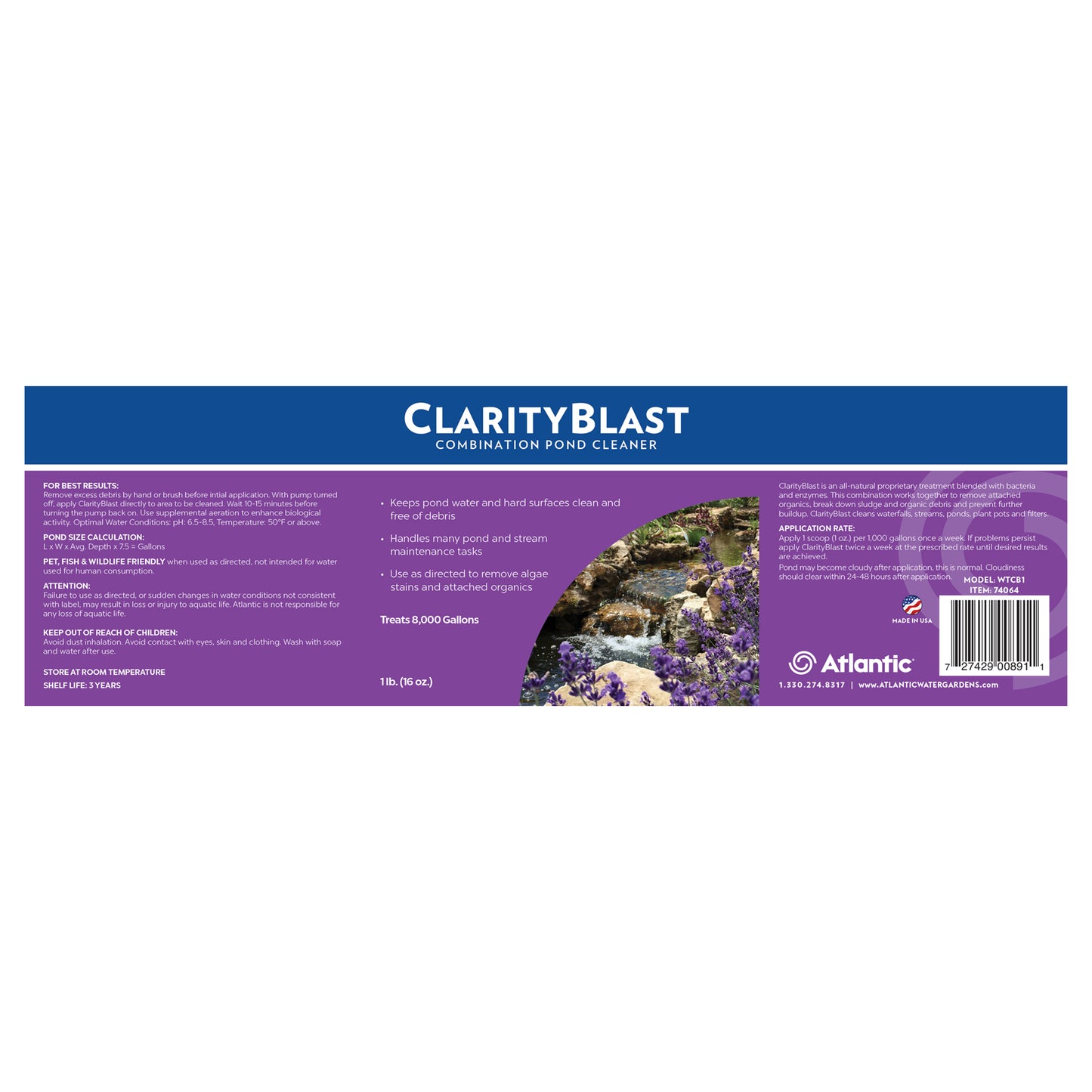 CLARITYBLAST - COMBINATION POND CLEANER