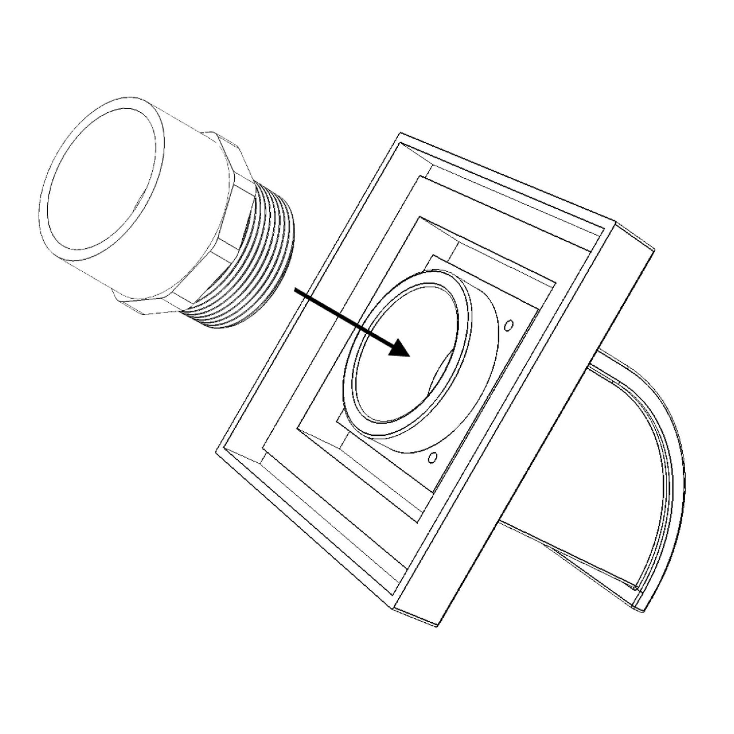 WALL SPOUT - MANTOVA - BRONZE
