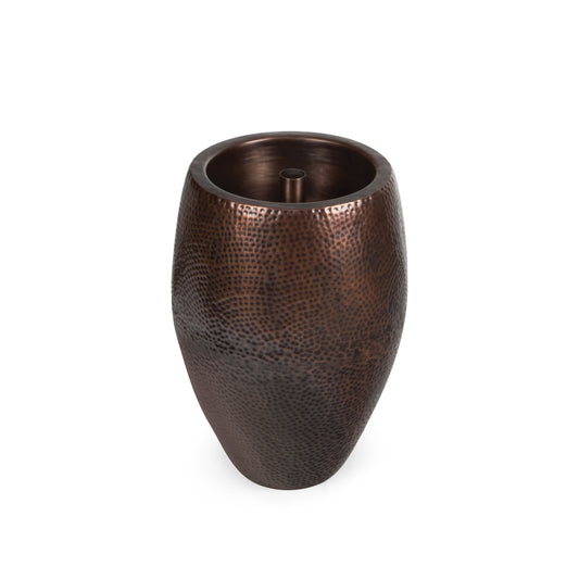 24" AURA VASE - ANTIQUE BRASS