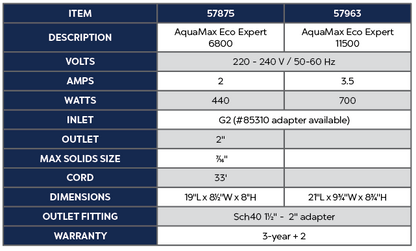 OASE AQUAMAX ECO EXPERT 6800 - EGC