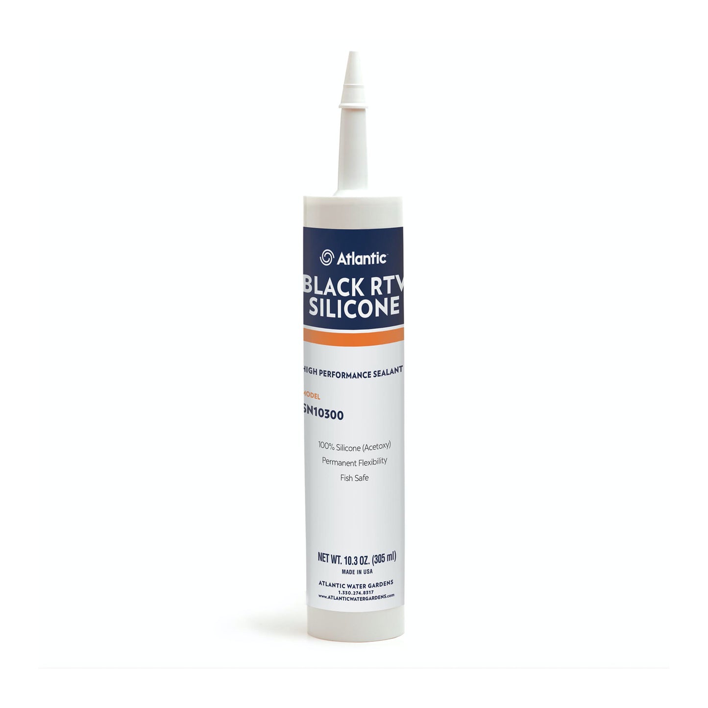BLACK RTV SILICONE - 10.3 OZ