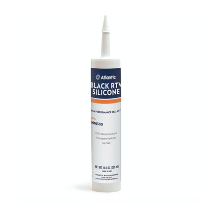 BLACK RTV SILICONE - 10.3 OZ