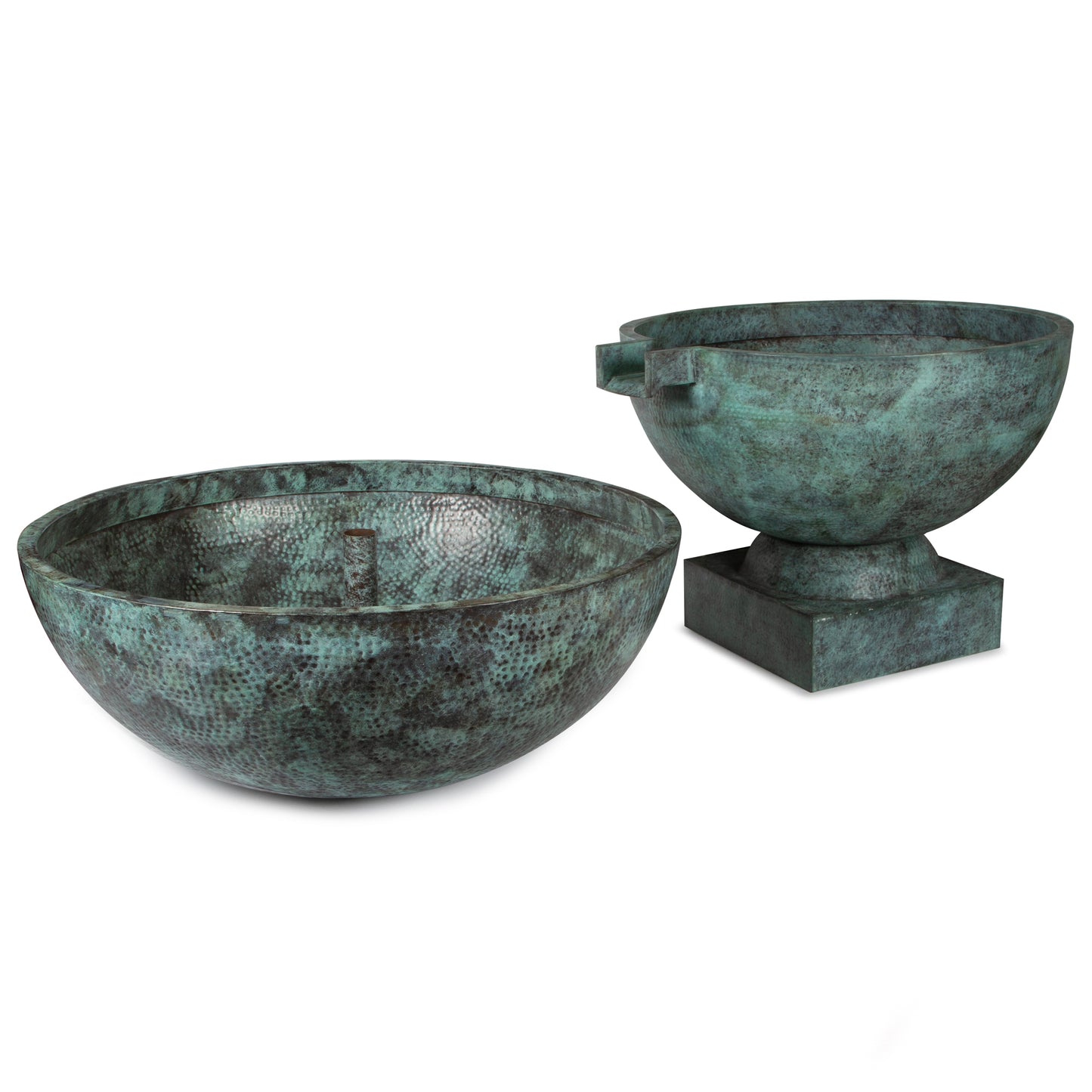30" BOWL - 4" SPILLWAY - VERDE BRASS