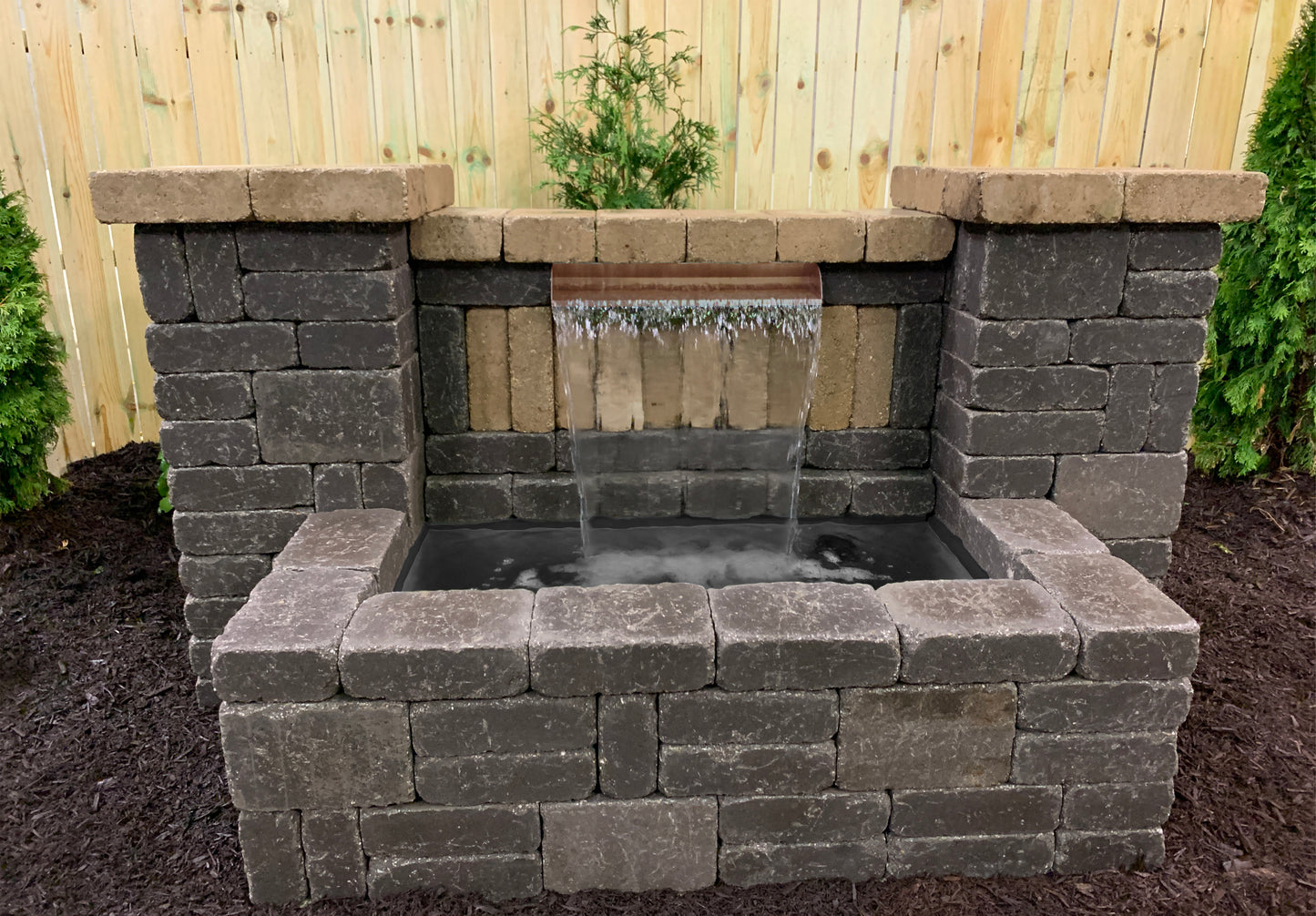 24" COPPER SPILLWAY BUNDLE - BLACK