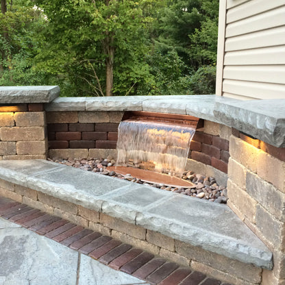 36" COPPER FINISH SPILLWAY