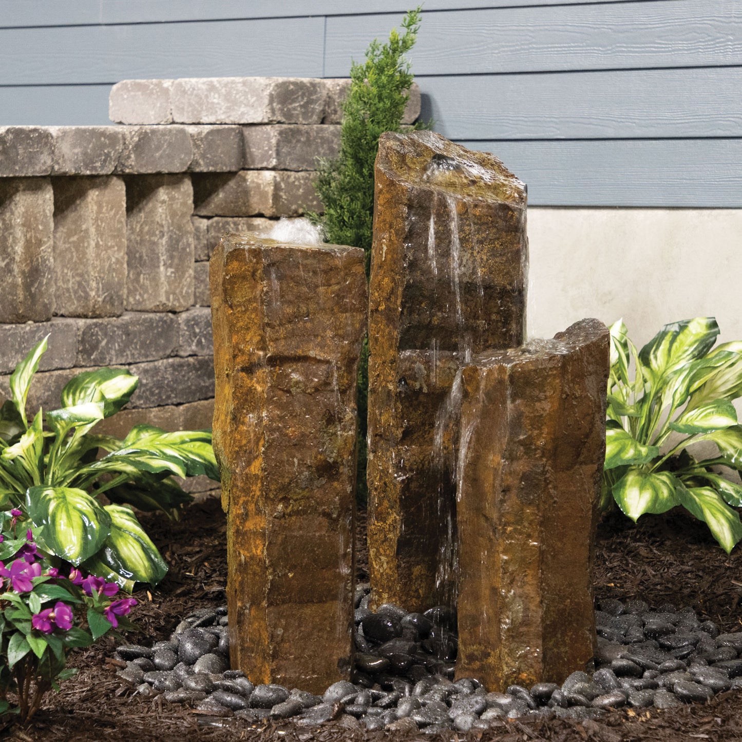 3 PC NATURAL BASALT COLUMNS - 24/30/36