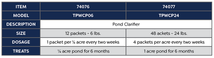 TYPHOON POND CLARIFIER - 6 LB