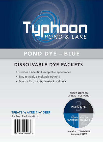 TYPHOON POND DYE - BLUE - 2 PACKS