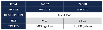 QUICKCLEAR - WATER CLARIFIER