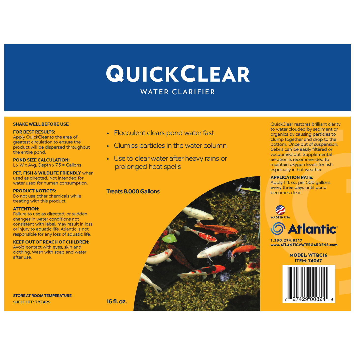 QUICKCLEAR - WATER CLARIFIER